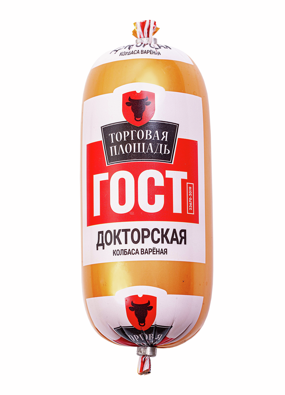 Колбаса Торговая площадь Докторская вареная, 350г