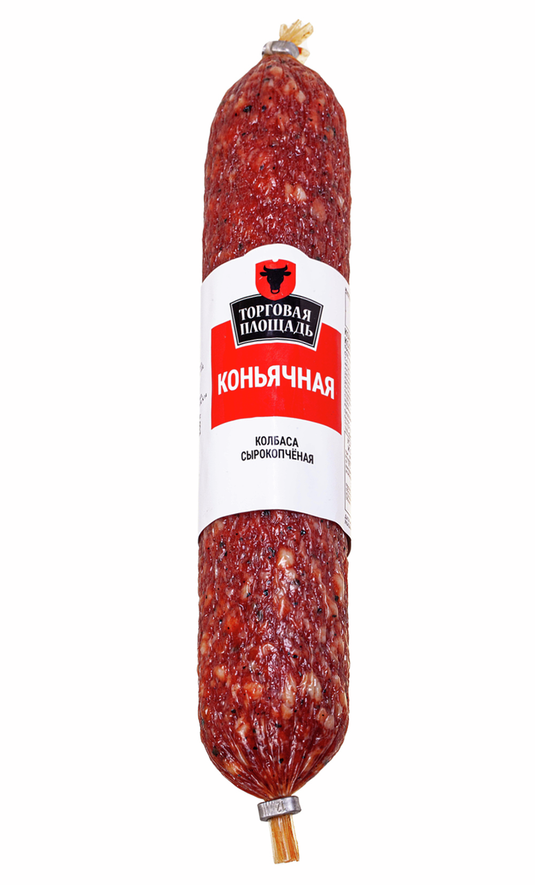 Колбаса Торговая площадь Коньячная сырокопченая, 180г