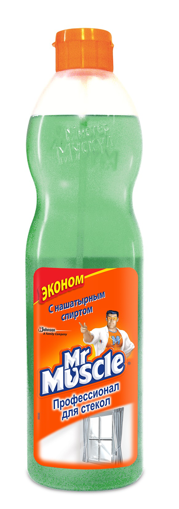 Чистящее средство для стекол MR. MUSCLE с нашатырным спиртом, 500 мл ...