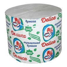 Туалетная бумага Delica ЭКО без втулки 50м, 1 рулон