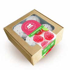 Зефир Петербургский кондитеръ Лесная малина с ягодами малины, 200г