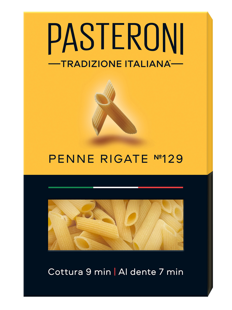 Макароны Pasteroni Penne Rigate №129, 400г купить с доставкой на дом, цены  в интернет-магазине