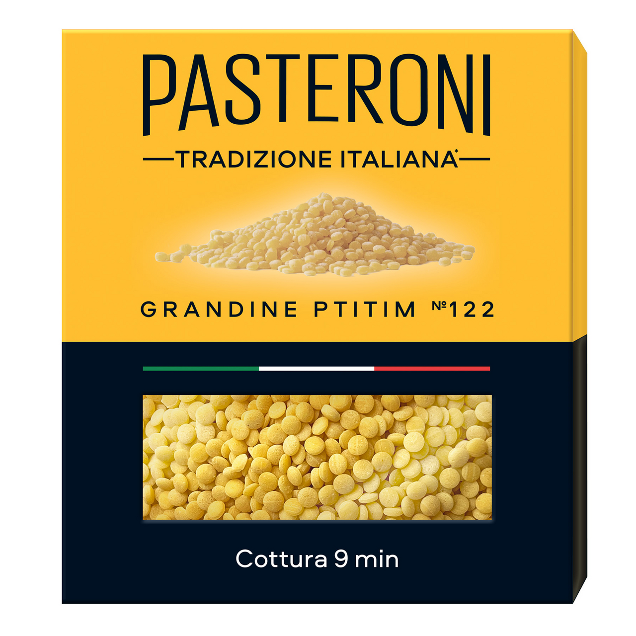 Макароны птитим Pasteroni Grandine Ptitim №122 высший сорт, 400г