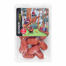 Колбаски Дымов Жорики с сыром полукопченые, 250г