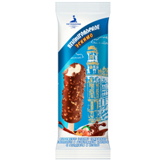 Мороженое сливочное Ленинградское Ванильное с фундуком и кешью эскимо ГОСТ 10%, 75г