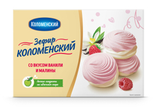 Зефир Коломенское со вкусом ванили и малины, 250г