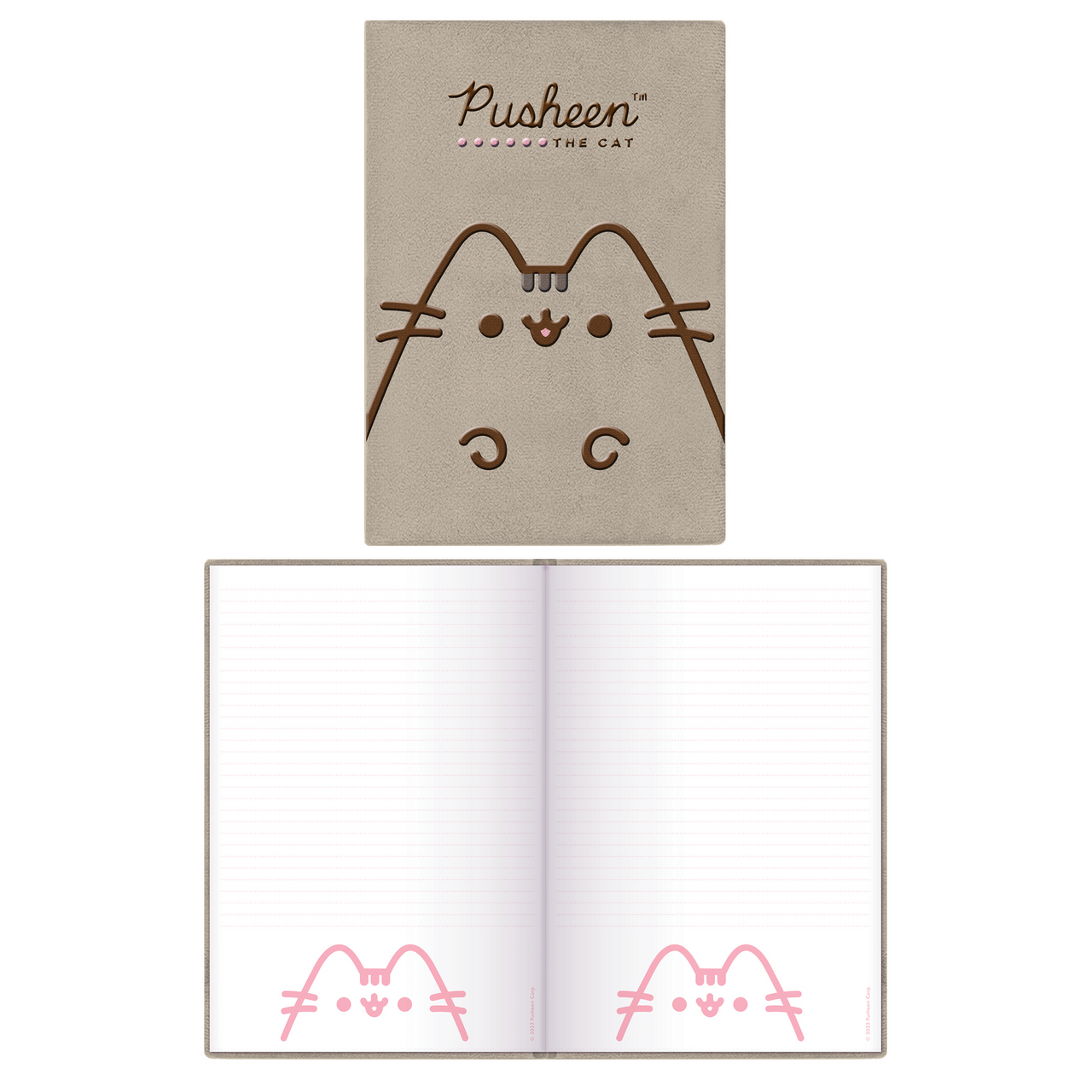 Изображение товара Блокнот Pusheen в плюшевой обложке с вышивкой А5, 80 листов