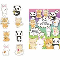 Ластики-топперы Colorio фигурные 3 х 10 х 1.5см в ассортименте, 2 шт