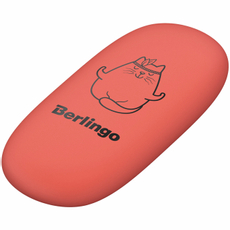 Ластик Berlingo Lazy Cats овальный, термопластичная резина, 49 х 23 х 9мм