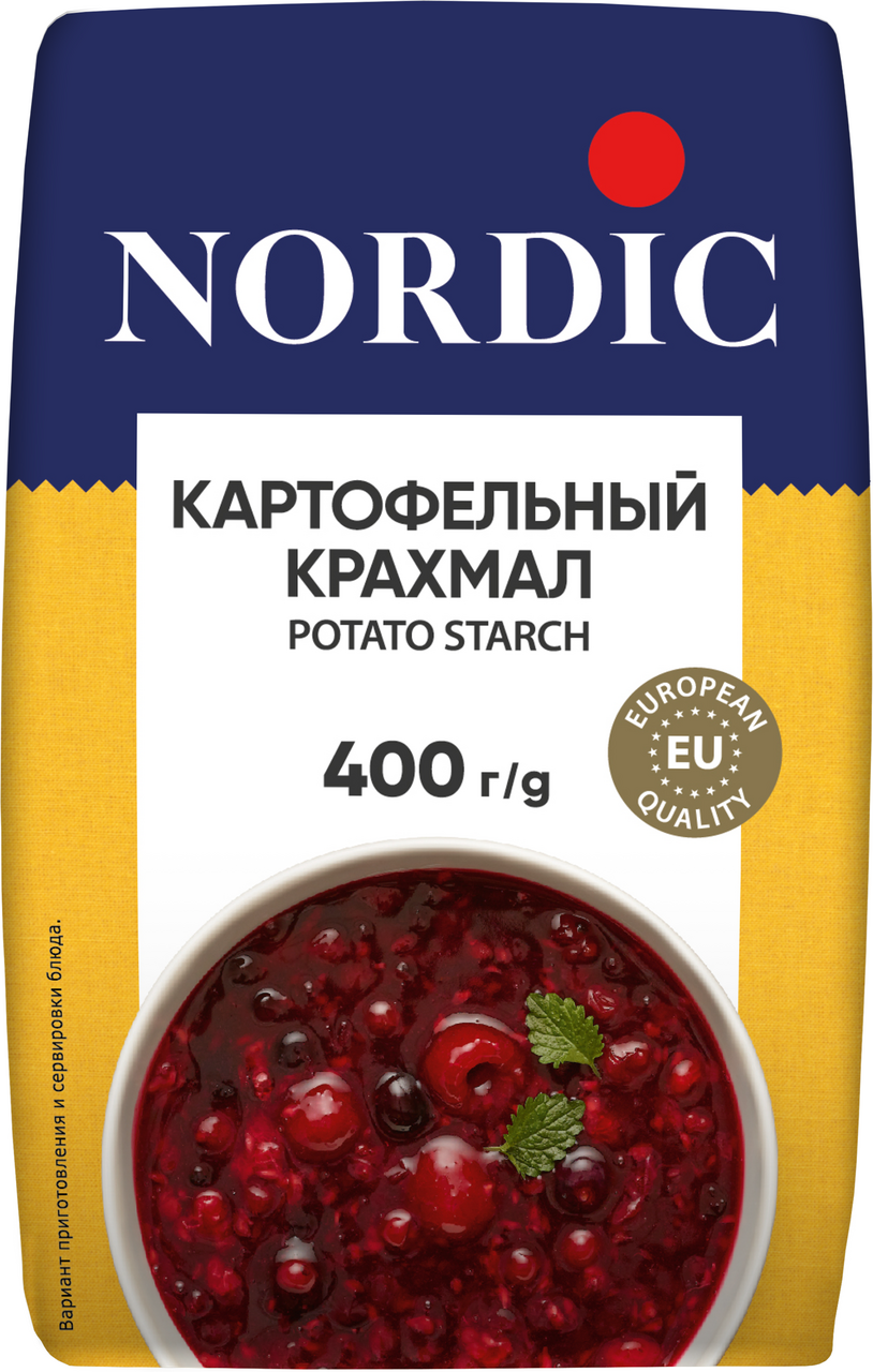 Крахмал Nordic картофельный, 400г купить с доставкой на дом, цены в  интернет-магазине