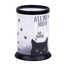 Подставка-стакан Meshu Black Cat пластик, круглый, прозрачно-черный