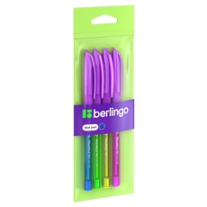 Ручка шариковая Berlingo Triangle 110 Color синяя 0.7мм, 4шт