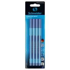 Набор шариковых ручек Schneider Slider Edge F синие 0.8мм, 4шт