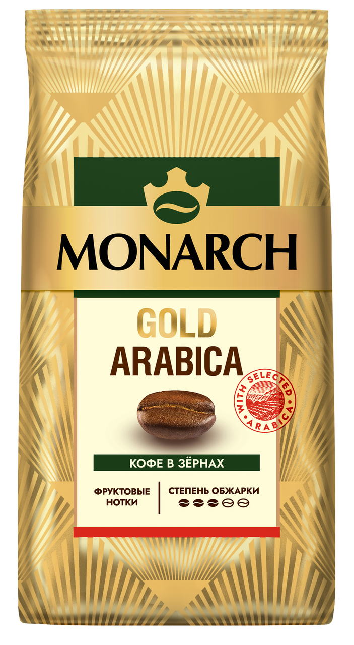 Кофе Monarch Gold Arabica жареный зерновой, 200г купить с доставкой на дом,  цены в интернет-магазине