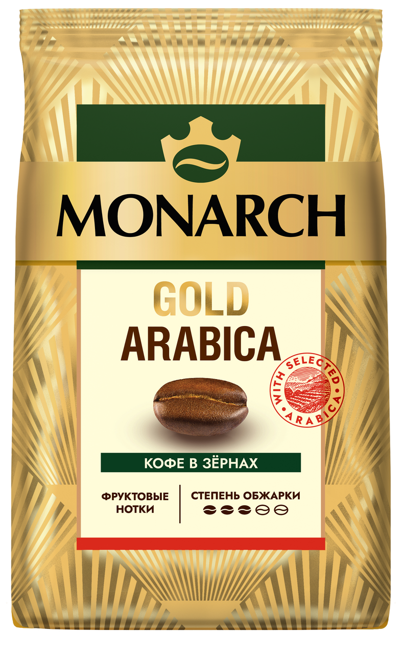 Кофе Monarch Gold Arabica жареный зерновой, 800г купить с доставкой на дом,  цены в интернет-магазине