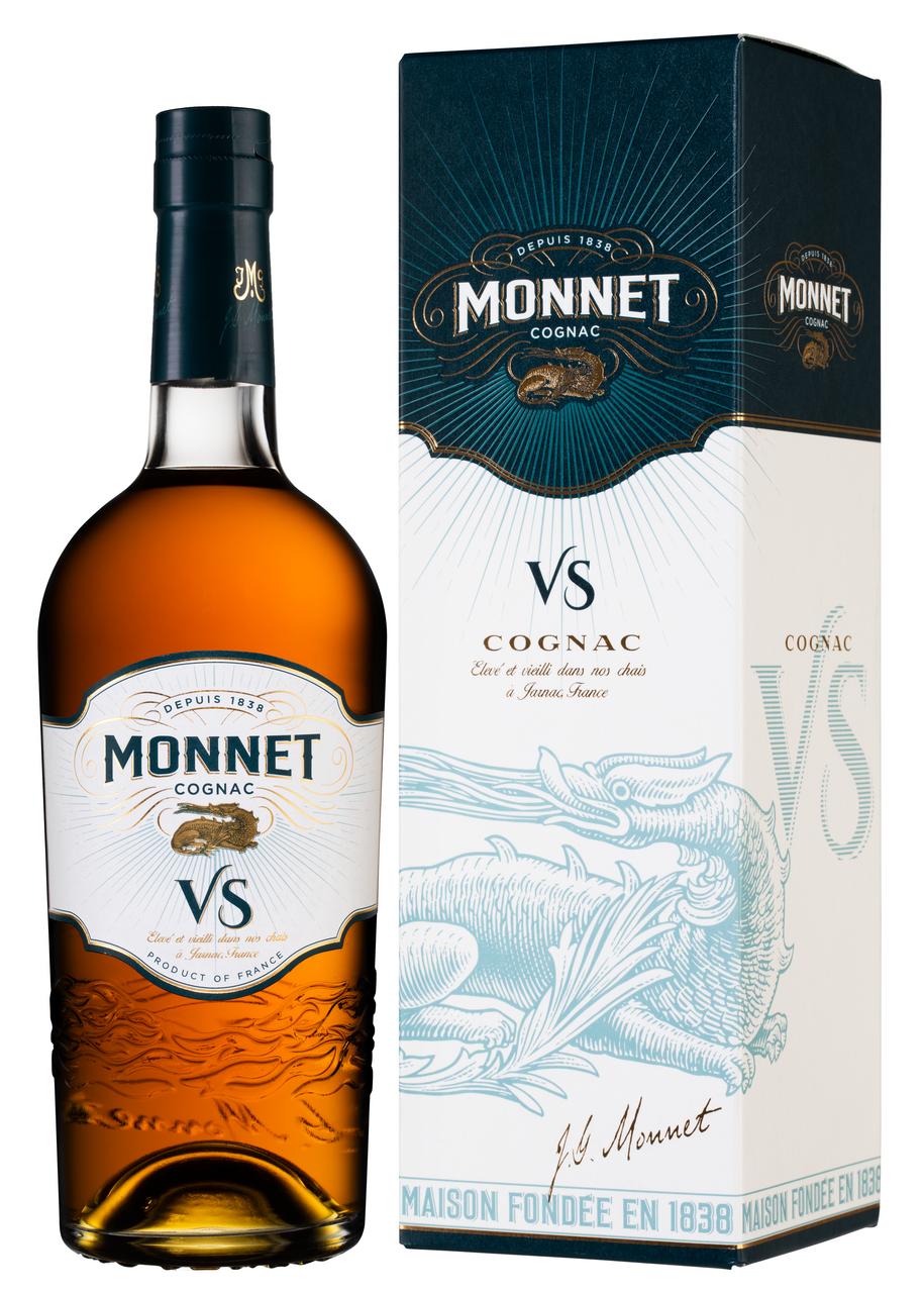 Изображение товара Коньяк Monnet VS 0.5л в подарочной упаковке, французский напиток
