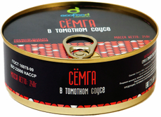 Семга EcoFood в томатном соусе, 240г