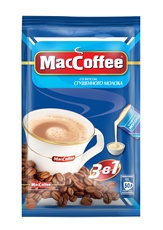 Напиток кофейный MacCoffee со сгущенным молоком 3в1 порционный (20г x 50шт), 1кг