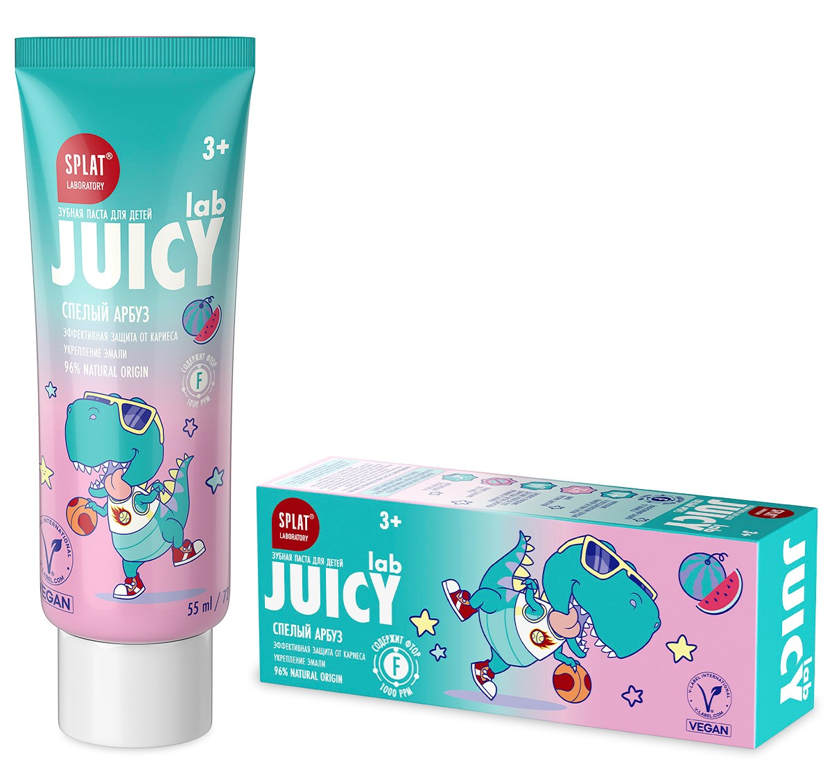 Изображение товара Зубная паста детская Splat Juicy Lab Спелый арбуз 6+, 55мл