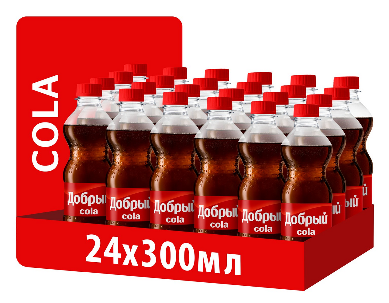 Напиток Добрый Cola газированный, 300мл x 24 шт