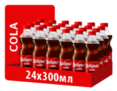 Напиток Добрый Cola газированный, 300мл x 24 шт