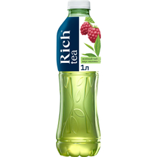 Холодный чай Rich tea зеленый со вкусом малины, 1л