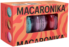 Пирожное Macaronika Макарон итальянская горгонзола, клубничный чизкейк, черничный йогурт, 48г