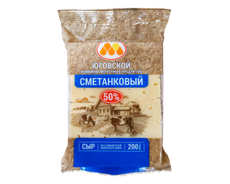 Сыр Сметанковый Юговской КМП 50%, 200г
