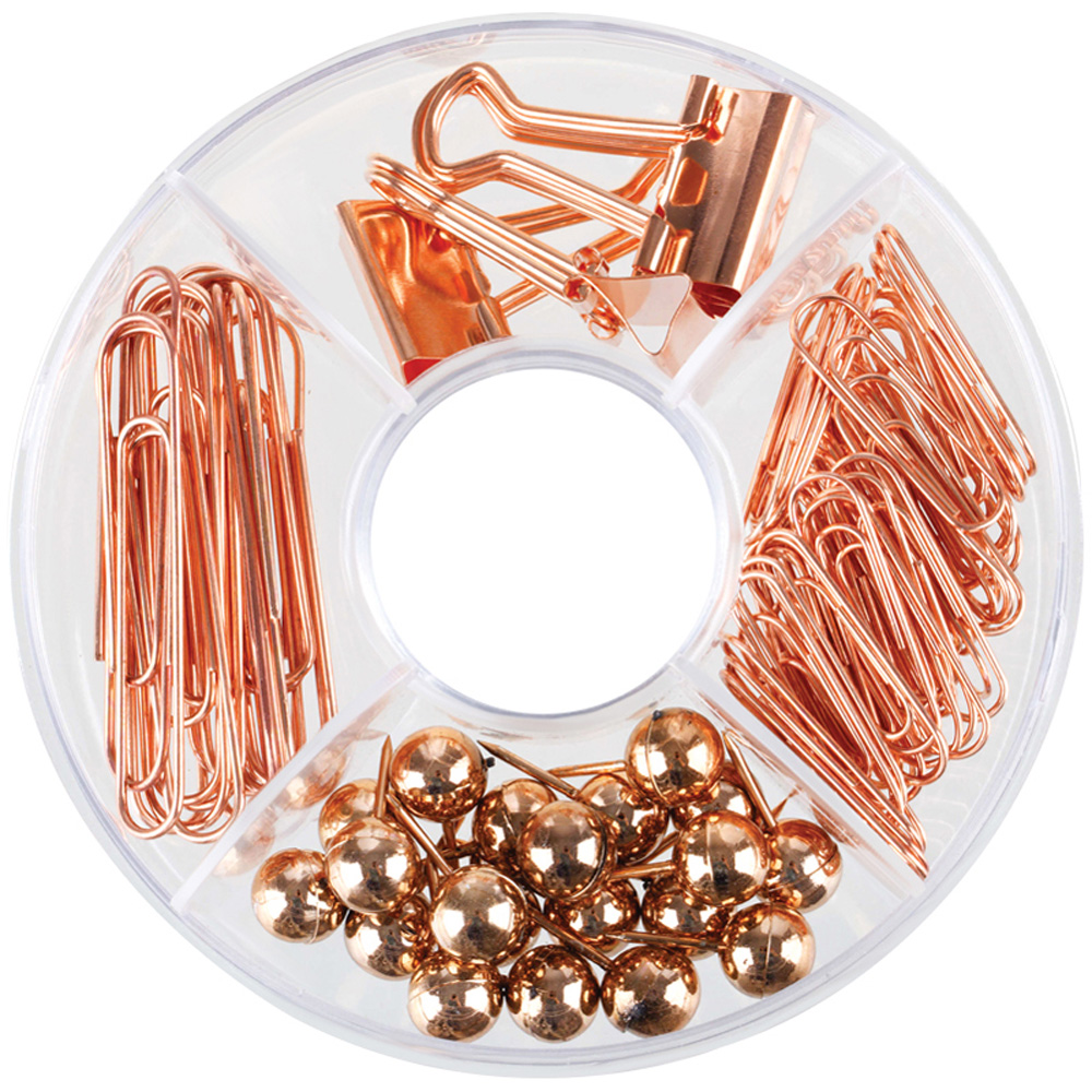 Набор мелкоофисных принадлежностей Meshu Rose Gold 89 предметов