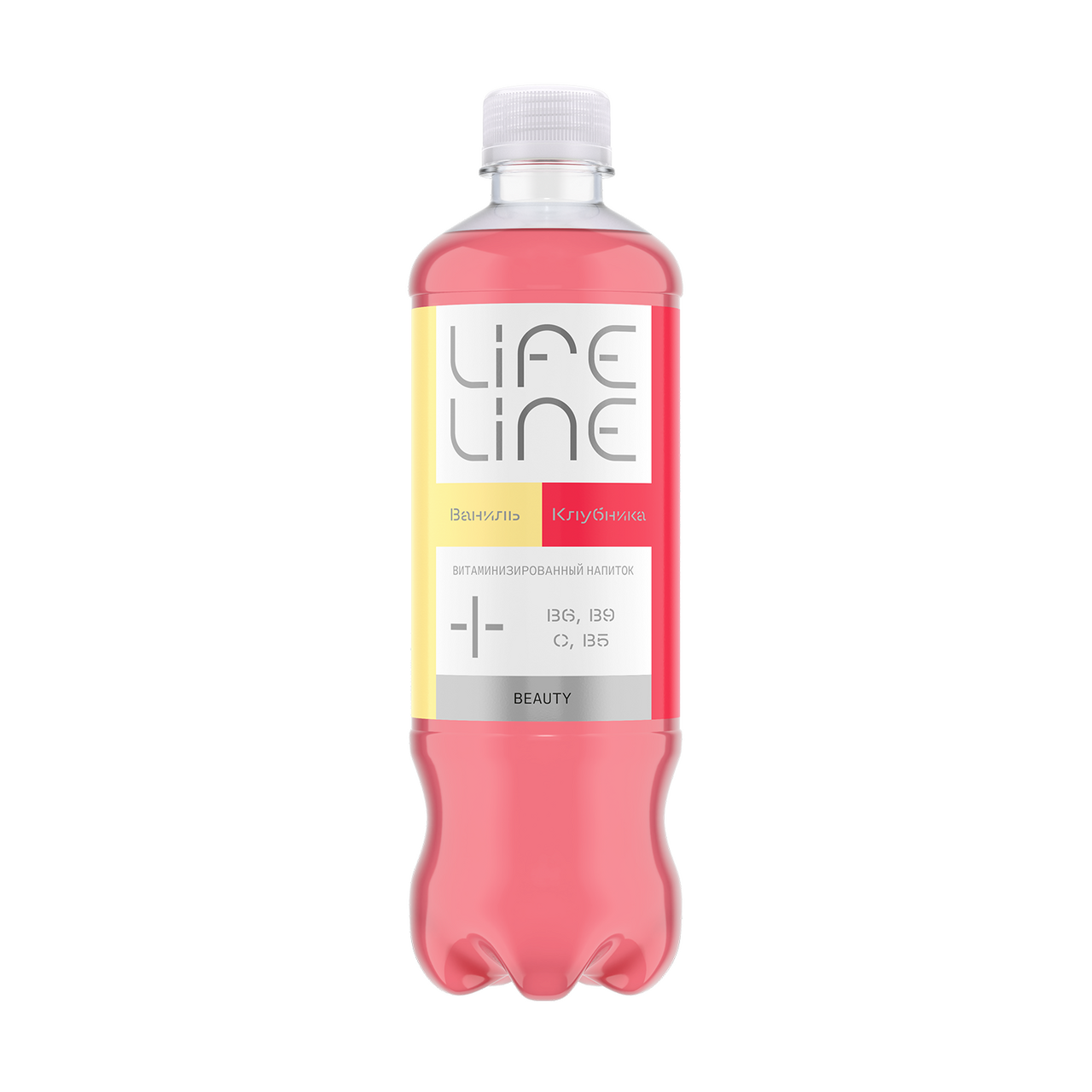 Изображение товара Напиток витаминизированный Lifeline Beauty со вкусом клубники и ванили негазированный, 500мл
