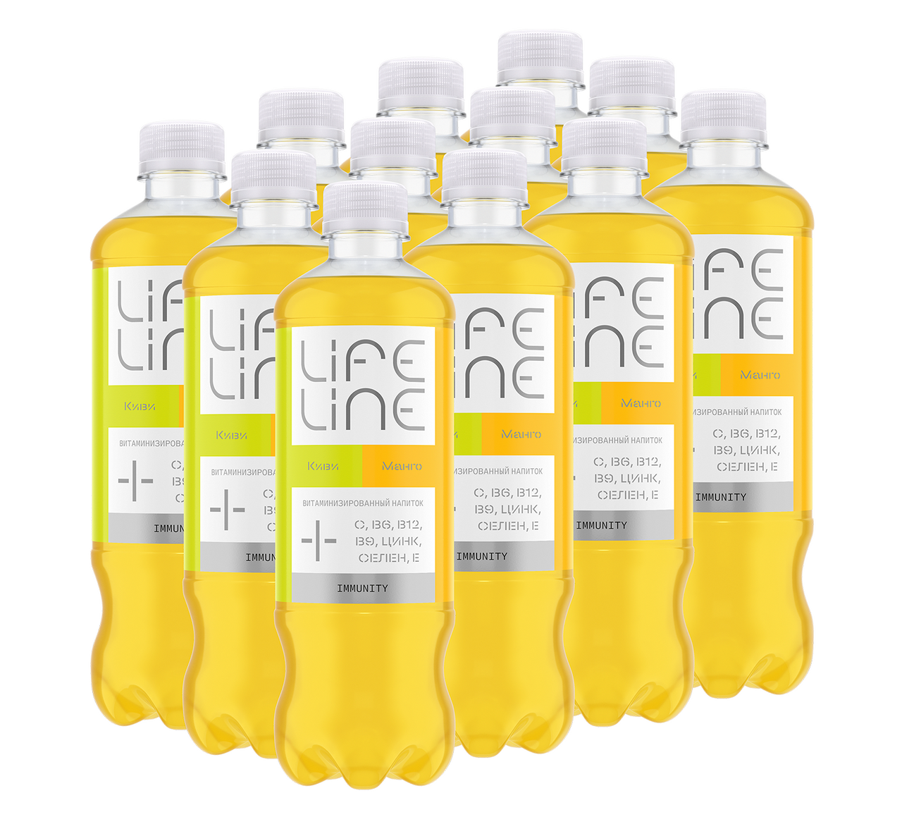 Изображение товара Напиток витаминизированный Lifeline Immunity со вкусом манго и киви негазированный, 500мл x 12 шт