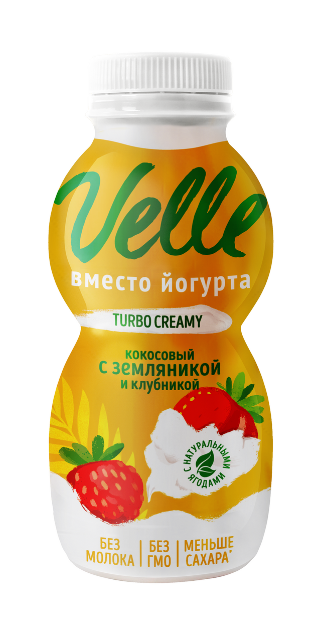 Изображение товара Напиток кокосовый Velle Клубника-земляника, 230г