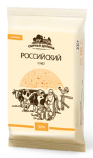 Сыр Российский Сырная долина высший сорт ГОСТ 50%, 200г