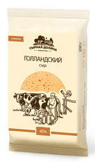 Сыр Голландский Сырная долина ГОСТ 45%, 200г