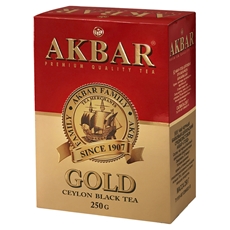 Чай Akbar Gold черный цейлонский листовой, 250г
