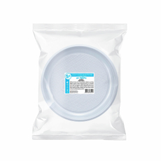 Тарелка одноразовая На троих Визит пластиковая белая 17см, 10шт