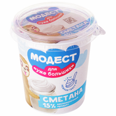 Сметана Модест 15%, 320г