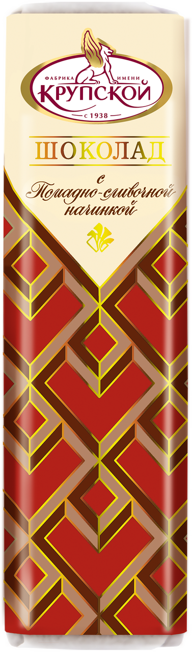 Шоколад Кондитерская фабрика Крупской с помадно-сливочной начинкой, 47г