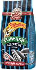 Семечки От Мартина полосатые с солью, 250г