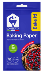 Пергамент для выпечки Lomberta круглый 36см, 5 листов