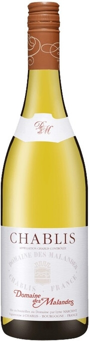Изображение товара Вино Domaine des Malandes Chablis белое сухое, 0.75л