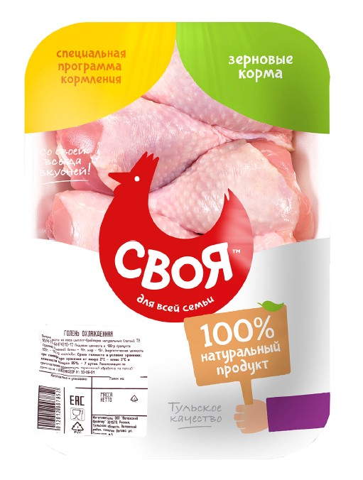 Голень цыпленка-бройлера Своя охлажденная, ~700г купить с доставкой на ...