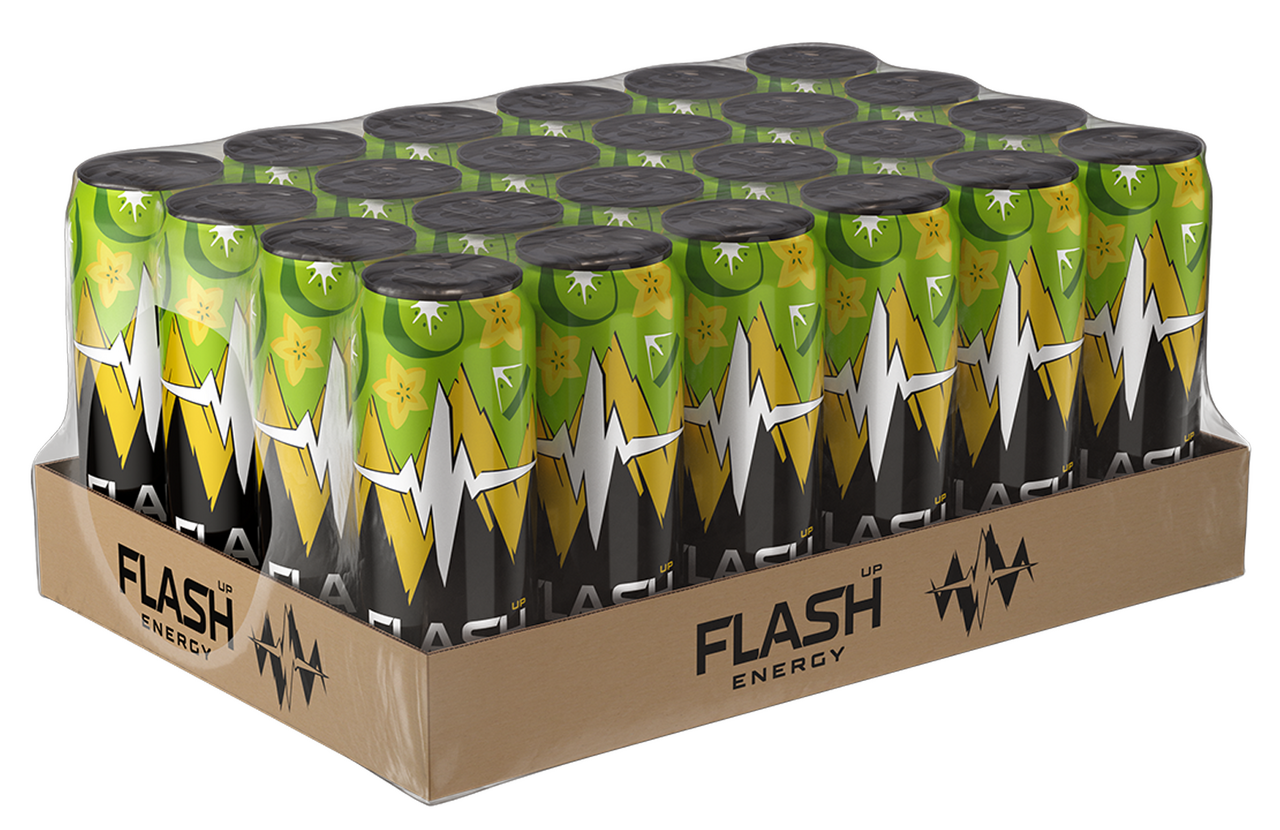 Энергетический напиток Flash Up Киви-карамбола, 450мл x 24 шт