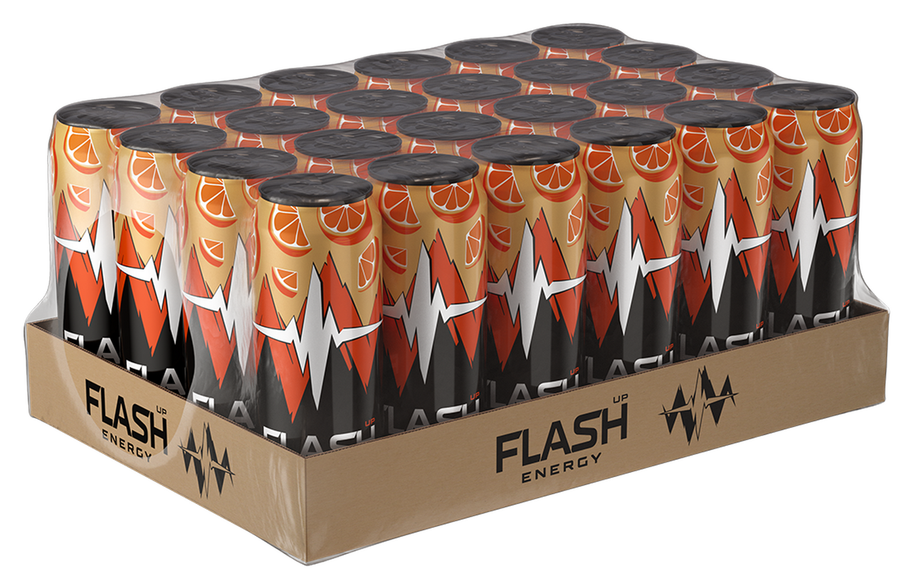Энергетический напиток Flash Up Апельсиновый ритм, 450мл x 24 шт