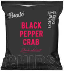 Чипсы Bruto Black Edition Краб с черным перцем, 75г