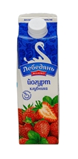 Йогурт питьевой Лебедяньмолоко Клубника 2.5%, 450г