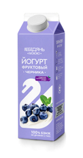 Йогурт питьевой Лебедяньмолоко Черника 2.5%, 450г