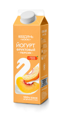 Йогурт питьевой Лебедяньмолоко Персик 2.5%, 450г