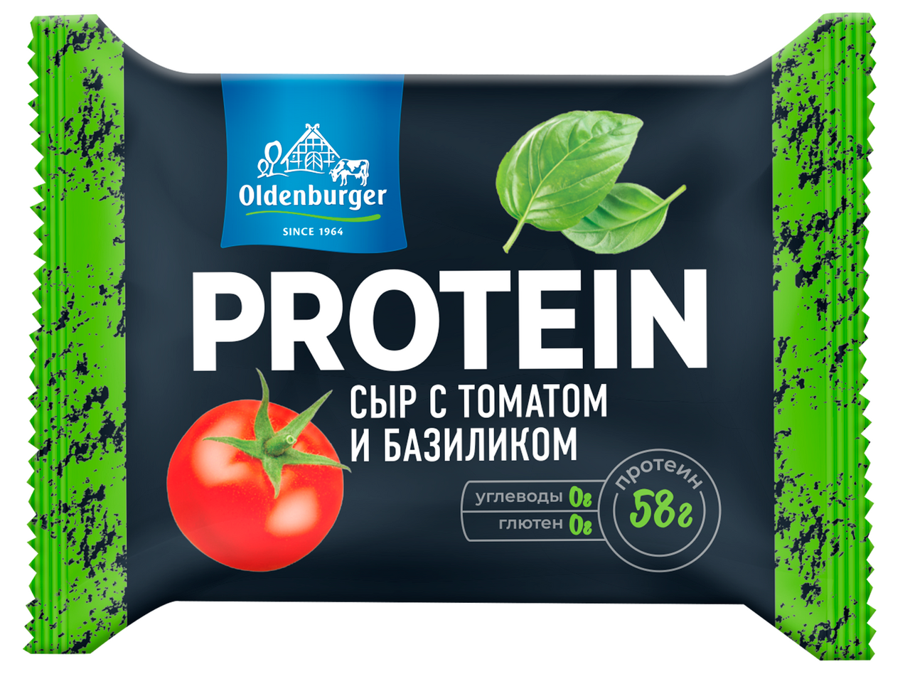 Сыр Oldenburger Protein Томат-базилик 30%, 200г купить с доставкой на дом,  цены в интернет-магазине