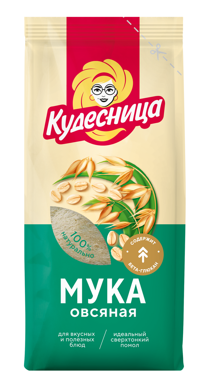 Мука овсяная Кудесница 400г купить с доставкой на дом, цены в  интернет-магазине